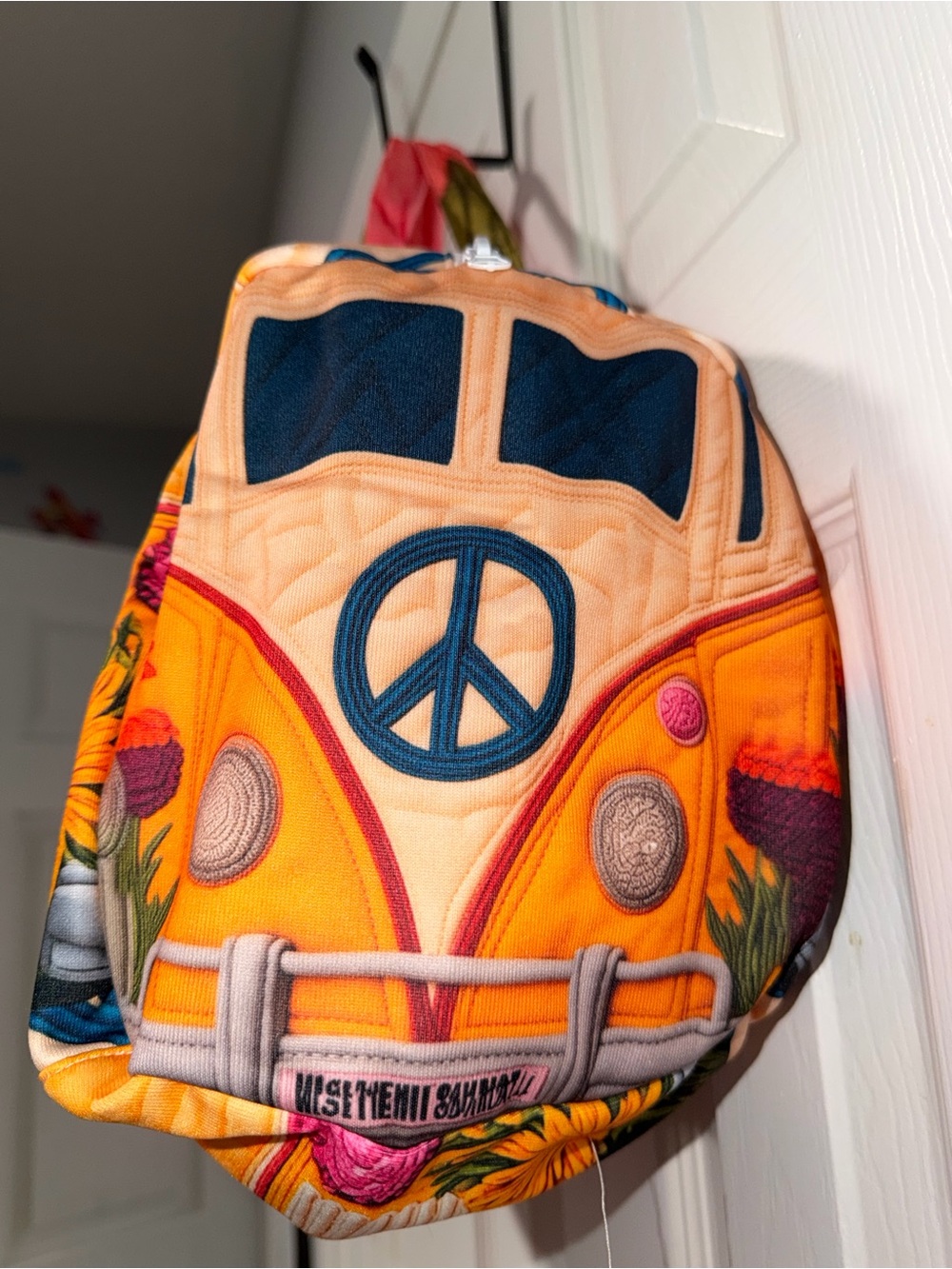 Peace van duffle tote bag purse party business gifts holiday sport retro bus fun